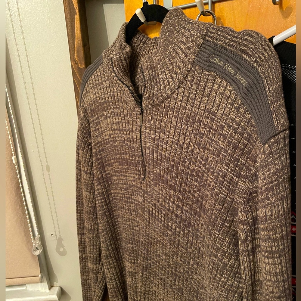 Calvin Klein jeans quarter zip sweater